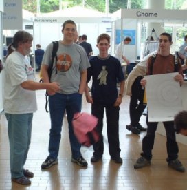 Gustav, Benni, Alex und Sebastian