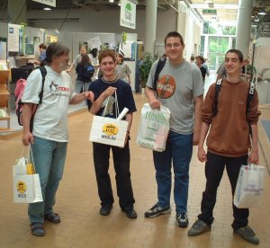 Gustav, Alex, Benni und Sebastian - mit vollen Tten!